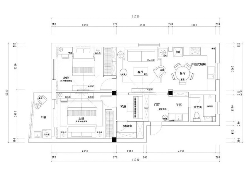 上海装修案例光复西路小区